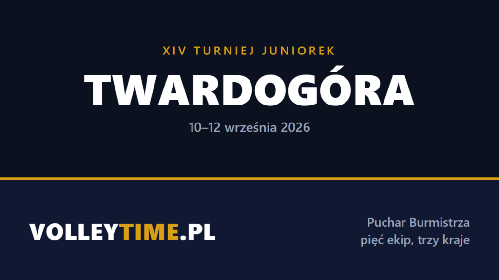 Grafika: XIV Międzynarodowy Turniej Juniorek w Twardogórze, 10-12 wrzesnia 2026