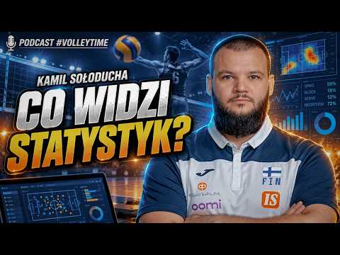 Kadr z filmu: Kamil Sołoducha. Jak naprawdę wygląda praca statystyka w siatkówce?